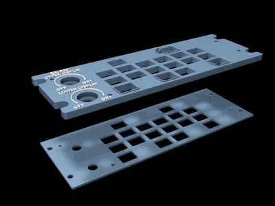 Airbus A320 Ecam Panel 3D print model