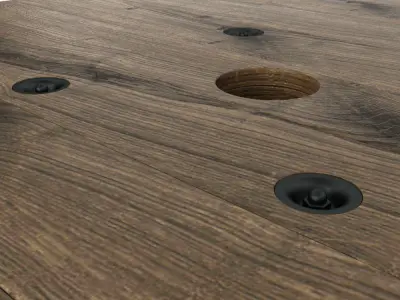 Wooden Reel 3D model