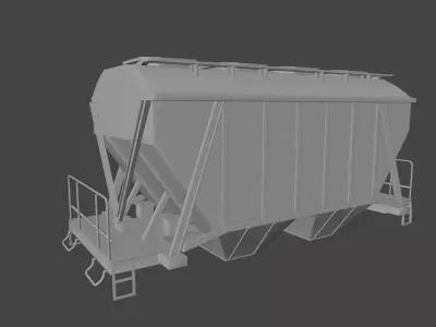 Industrial Railroad Hopper Car Body 3D model