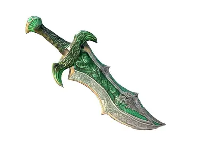 sword cartoon 3D model