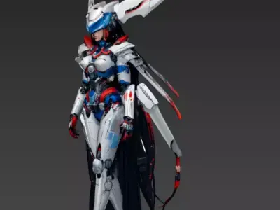 37 Science Fiction Design - Mech Warrior 3D model