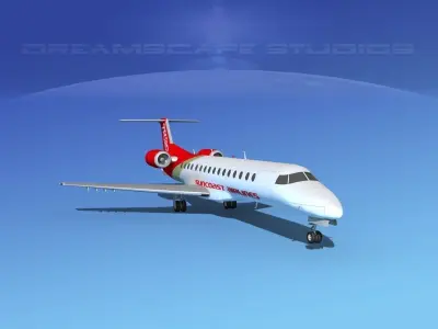 Embraer ERJ-140 Suncoast Air 3D model