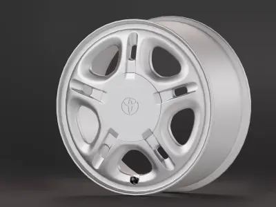 Toyota Corolla Bigbody Rims Low-poly 3D model