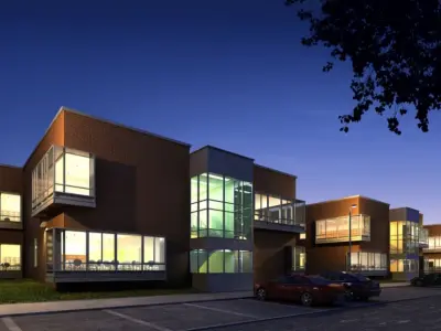 Photorealistic Commercial Building Collection 3D model