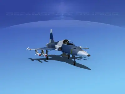 Northrop F-5E Tiger V03 USAF 3D model