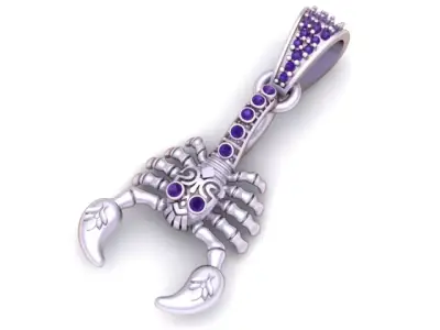 Pandinus Scorpion Pendant 3D Printable Model 3D print model