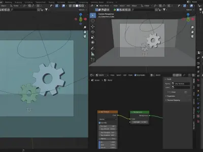 Gear Icon Low Poly Free low-poly 3D model