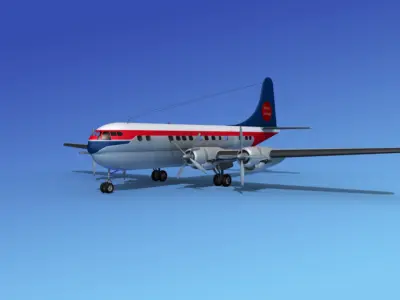 Boeing 377 Saturn Airlines 3D model