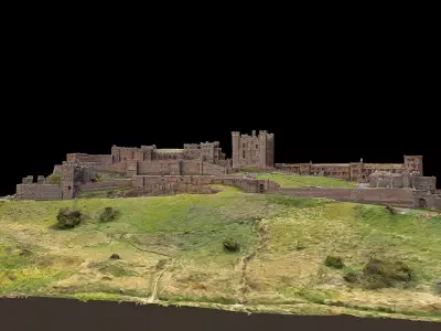 Bamburgh Castle 3D model