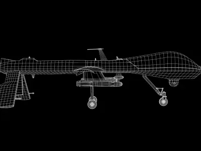 US Drone Militar Predator Mq-1B 3D model