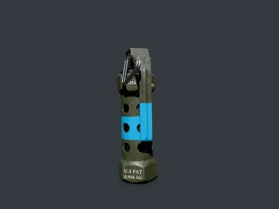Stun Grenade Free low-poly 3D model