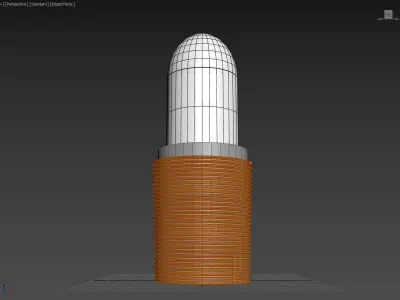 Magnetically Assisted Solenoid Rocket Launcher Pad - Concept 3D model