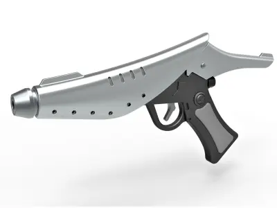 Alderaan blaster pistol from Star Wars Revenge of the Sith 3D model