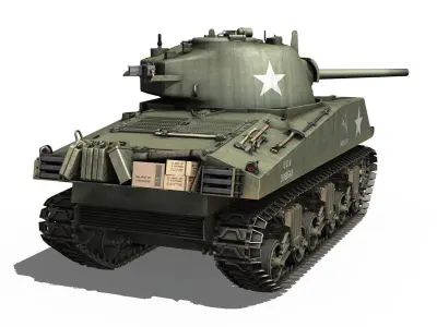 M4A3 75mm - Sherman - Caballero 3D model