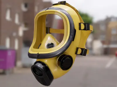 Safety Gas Mask 3D model