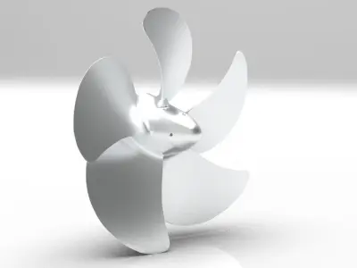 NURBS 5 BLADE PROPELLER OF AZIPOD  3D model