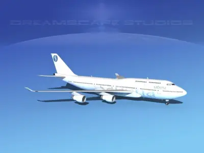Boeing 747-400 Sabena 3D model