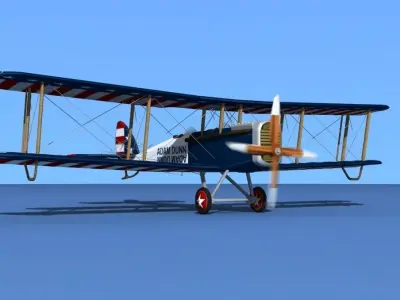 Airco DH-4 V05 Flying Circus 3D model