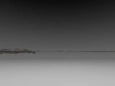 Ancient Celtic Sword Free low-poly 3D model