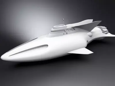 Stingray Submarine scale model 3D print model
