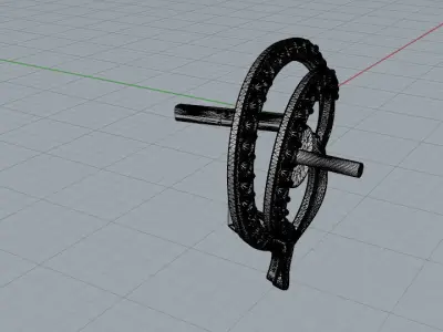 Orecchino modello C Free 3D model