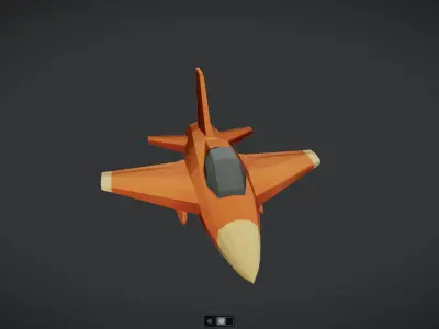 Spacecraft Jet aircraft plane 3dmodel 21 3D model