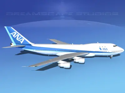 Boeing 747-100 All Nippon Airways 3D model