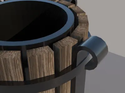 Trash Box - Outdoor Low-poly 3D model