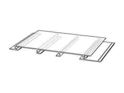 Aluminum Extruded Truck Interlocking Deck MOD AL-012ap Low-poly 3D model