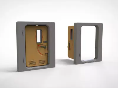 sci fi door 9 3D model