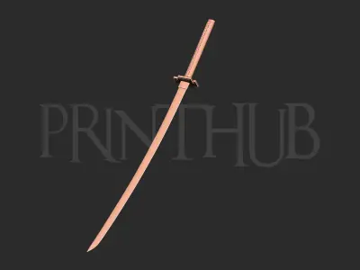 Bleach ichigo katana 3D print model