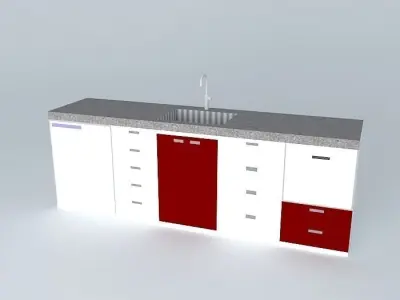 Kitchen cabinet  Free 3D model purchase
