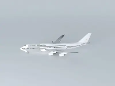 Boeing 747 800i Template V2 Free 3D model