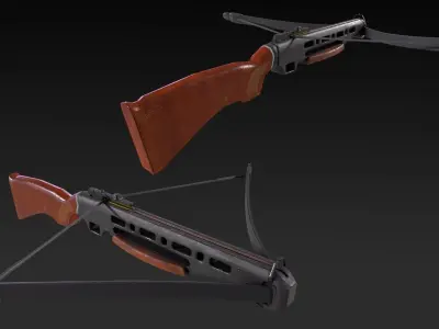 Bow Gun Crossbow Low-poly 3D model