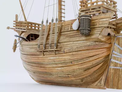 Sailboat 2 Low-poly 3D model