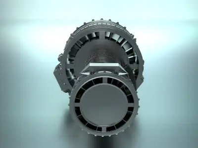 High Detailed Turbo fan CFM56 3D model
