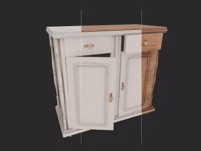 Sideboard Low-poly 3D model