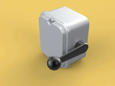 CAM STARTER HANDLE LEVER COS CHANGE OVER SWITCH OHM TOGGLE KNOB 3D model