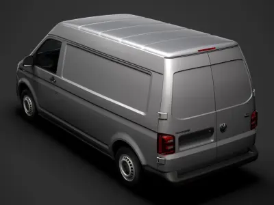 Volkswagen Transporter Van L2H2 T61 2020 3D model