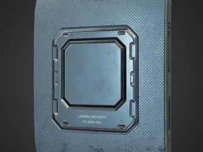 Military Scrambler Device Decryptor Cipher low-poly PBR Low-poly 3D model