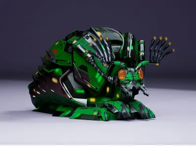 SciFi Insect BugMoneyBag Low-poly 3D model