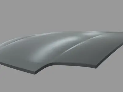 Car Bonnet Toyota Supra Low-poly 3D model