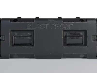 Low-poly military case Free low-poly 3D model