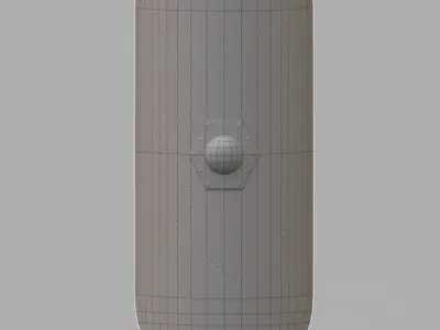 Roman Legionary Shield Scutum Low-poly 3D model