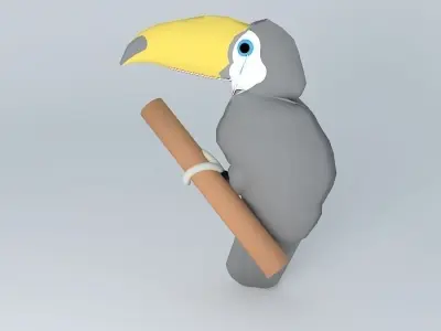 Toucan (Ramphastos toco Free 3D model