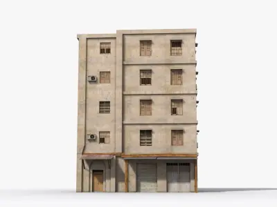 Arab Middle East Building x28 Low-poly 3D model