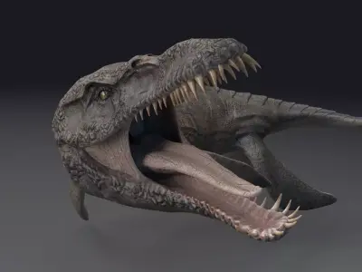 Dinosaur Predator X Pliosaurus Funkei SeaMonster Series 2 Low-poly 3D model