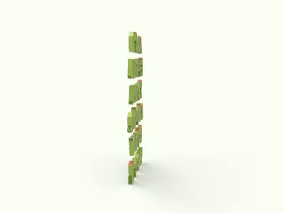 Alphabet Animal Dinosaur v001 Low-poly 3D model