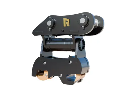 Rockland Excavator Attachment HKR - T Tilting Coupler - 3D MODEL Low-poly 3D model