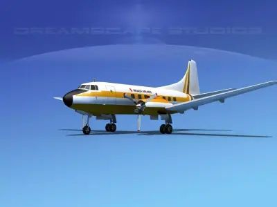 Martin 404 Nevada Airlines 3D model